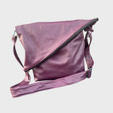 Sacoche en cuir recyclé