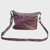 Sacoche en cuir recyclé