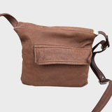 Sacoche en cuir recyclé