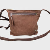 Sacoche en cuir recyclé