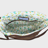 Sacoche en cuir recyclé