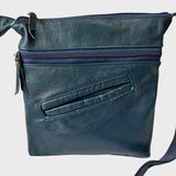 Sacoche en cuir recyclé