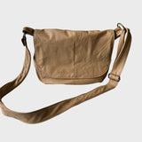 Sacoche en cuir recyclé