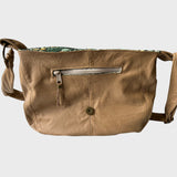 Sacoche en cuir recyclé