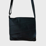Sacoche en cuir recyclé