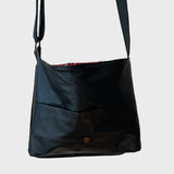 Sacoche en cuir recyclé