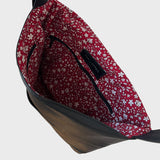 Sacoche en cuir recyclé