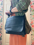 Sacoche en cuir recyclé