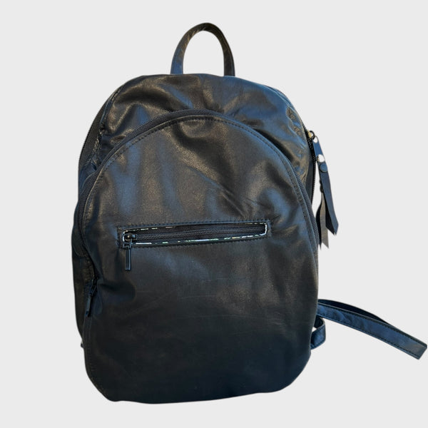 sacoche à dos en cuir recyclé