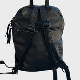 sacoche à dos en cuir recyclé