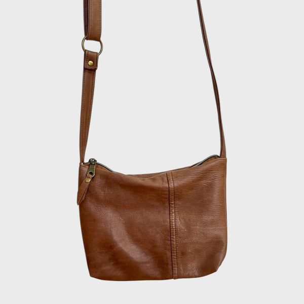 Sacoche en cuir recyclé