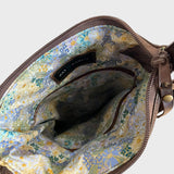 Sacoche en cuir et fourrure recyclé