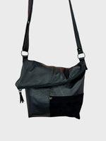 Sacoche en cuir recyclé