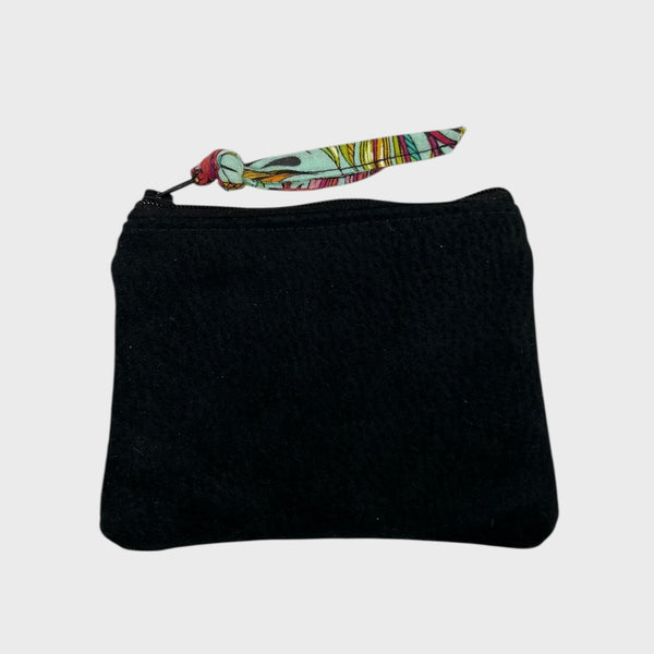 Portemonnaie suède noir