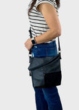 Sacoche en cuir recyclé