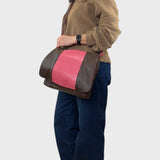 Sacoche en cuir recyclé