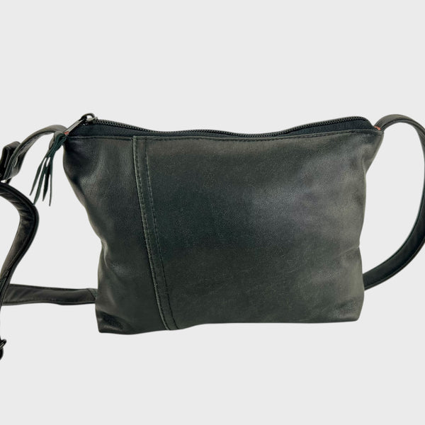 Sacoche en cuir recyclé