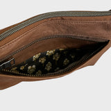 Sacoche en cuir recyclé