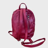 sacoche à dos en cuir recyclé