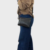Sacoche en cuir recyclé