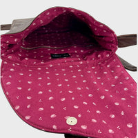 Sacoche en cuir recyclé