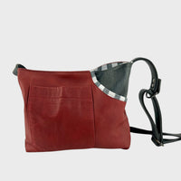 Sacoche en cuir recyclé
