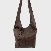 Sacoche en cuir recyclé