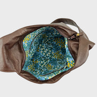 Sacoche en cuir recyclé