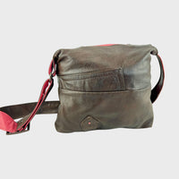 Sacoche en cuir recyclé