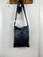 Sacoche en cuir recyclé