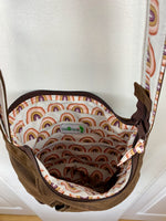 Sacoche en cuir recyclé