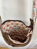 Sacoche en cuir recyclé